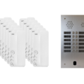 Kit interphone 2 rang&eacute;es avec 12 combin&eacute;s URMET Collectif