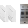 Kit interphone 2 rang&eacute;es avec 14 combin&eacute;s URMET Collectif