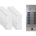 Kit interphone 2 rang&eacute;es avec 16 combin&eacute;s URMET Collectif