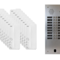 Kit interphone 2 rang&eacute;es avec 18 combin&eacute;s URMET Collectif