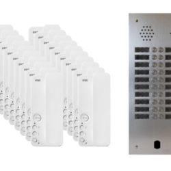 Kit interphone 2 rang&eacute;es avec 20 combin&eacute;s URMET Collectif