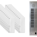 Kit interphone 2 rang&eacute;es avec 24 combin&eacute;s URMET Collectif