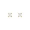 Histoire d'Or Boucles D'oreilles Puces One Or Jaune Diamants