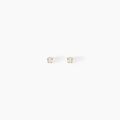 Boucles d'oreille sur Grenoble : Histoire d'Or Boucles D'oreilles Puces Pepita Or Jaune Oxyde De Zirconium