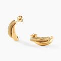 Boucles d'oreille sur Grenoble : Histoire d'Or Boucles D'oreilles Puces Sawney Or Jaune