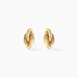 Histoire d'Or Boucles D'oreilles Puces Niko Or Jaune