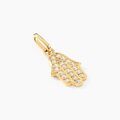 Pendentifs sur Grenoble : Histoire d'Or Pendentif Fatima Or Jaune Oxyde De Zirconium