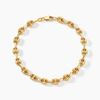 Histoire d'Or Bracelet Maille Dami Maille Grain De Caf&eacute; Or Jaune