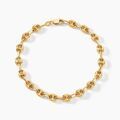 Histoire d'Or Bracelet Maille Dami Maille Grain De Caf&eacute; Or Jaune