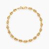Histoire d'Or Bracelet Maille Dami Maille Grain De Caf&eacute; Or Jaune