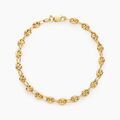 Histoire d'Or Bracelet Maille Dami Maille Grain De Caf&eacute; Or Jaune