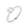 Histoire d'Or Bague Solitaire Fiona Or Blanc Diamant Synthetique