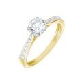 Histoire d'Or Bague Solitaire Hemera Or Jaune Diamant Synthetique