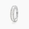 Histoire d'Or Bague 1986 Or Blanc Diamant