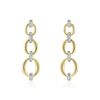 Histoire d'Or Boucles D'oreilles Pendantes Abban Or Jaune Diamant