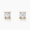 Histoire d'Or Boucles D'oreilles Puces Diamotion Or Jaune Diamant