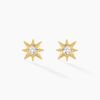 Histoire d'Or Boucles D'oreilles Puces Vangelis Or Jaune Diamant