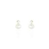 Histoire d'Or Boucles D'oreilles Puces Eolande Or Jaune Perle De Culture