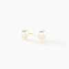 Histoire d'Or Boucles D'oreilles Puces Kesya Or Jaune Perle De Culture