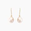 Histoire d'Or Boucles D'oreilles Pendantes Baroque Or Jaune Perle De Culture