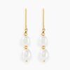 Histoire d'Or Boucles D'oreilles Pendantes Pearly Or Jaune Perle De Culture