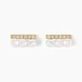 Histoire d'Or Boucles D'oreilles Puces Or Jaune Patxi Perles Oxydes