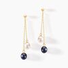 Histoire d'Or Boucles D'oreilles Pendantes Or Jaune Brayann Perles De Culture