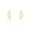 Histoire d'Or Boucles D'oreilles Puces Helvi Or Jaune Oxyde De Zirconium