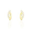 Histoire d'Or Boucles D'oreilles Puces Helvi Or Jaune Oxyde De Zirconium