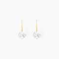 Histoire d'Or Boucles D'oreilles Pendantes Oxyde Rond Or Jaune Oxyde De Zirconium