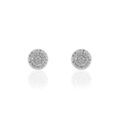 Histoire d'Or Boucles D'oreilles Puces Classic Or Blanc Oxyde De Zirconium