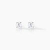 Histoire d'Or Boucles D'oreilles Puces Eddie Or Blanc Oxyde De Zirconium