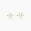 Histoire d'Or Boucles D'oreilles Puces Clea Fleur Or Jaune Oxyde De Zirconium