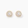 Histoire d'Or Boucles D'oreilles Puces Edna Or Jaune Oxyde De Zirconium