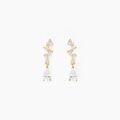Boucles d'oreille sur Grenoble : Histoire d'Or Boucles D'oreilles Pendantes Cegolene Or Jaune Oxyde De Zirconium