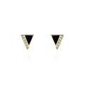 Boucles d'oreille sur Grenoble : Histoire d'Or Boucles D'oreilles Puces Seymour Or Jaune Oxyde De Zirconium