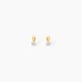 Boucles d'oreille sur Grenoble : Histoire d'Or Boucles D'oreilles Pendantes Clementa Or Jaune Oxyde De Zirconium