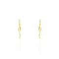 Boucles d'oreille sur Grenoble : Histoire d'Or Boucles D'oreilles Pendantes Kristina Or Jaune Oxyde De Zirconium