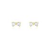 Histoire d'Or Boucles D'oreilles Puces Elara Noeud Or Jaune Oxyde De Zirconium