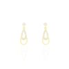 Histoire d'Or Boucles D'oreilles Pendantes Britain Or Jaune Oxyde De Zirconium