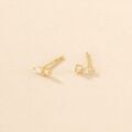 Histoire d'Or Boucles D'oreilles Puces Huey Or Jaune Oxyde De Zirconium