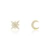 Histoire d'Or Boucles D'oreilles D&eacute;pareill&eacute;es Munroe Or Jaune Oxyde De Zirconium