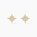 Histoire d'Or Boucles D'oreilles Puces Konstantsia Or Jaune Oxyde