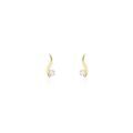 Histoire d'Or Boucles D'oreilles Puces Beryl Virgule Or Jaune Oxyde De Zirconium