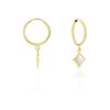 Histoire d'Or Creoles Lucky Gems Or Jaune Nacre