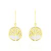 Histoire d'Or Boucles D'oreilles Pendantes Noamie Or Jaune Nacre