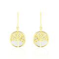 Histoire d'Or Boucles D'oreilles Pendantes Noamie Or Jaune Nacre