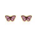 Histoire d'Or Boucles D'oreilles Puces Sulivia Papillon Or Jaune