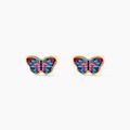 Histoire d'Or Boucles D'oreilles Puces Aurida Papillon Or Jaune