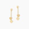 Histoire d'Or Boucles D'oreilles Pendantes Ervins Pendantes Coeurs Or Jaune